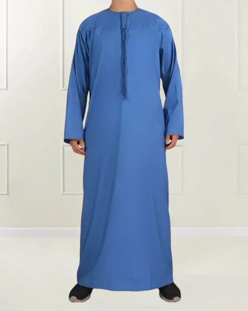 Qamis Bleu Clair Made In Mirat Arabe Unis Mon Hijab Pas Cher Hijab