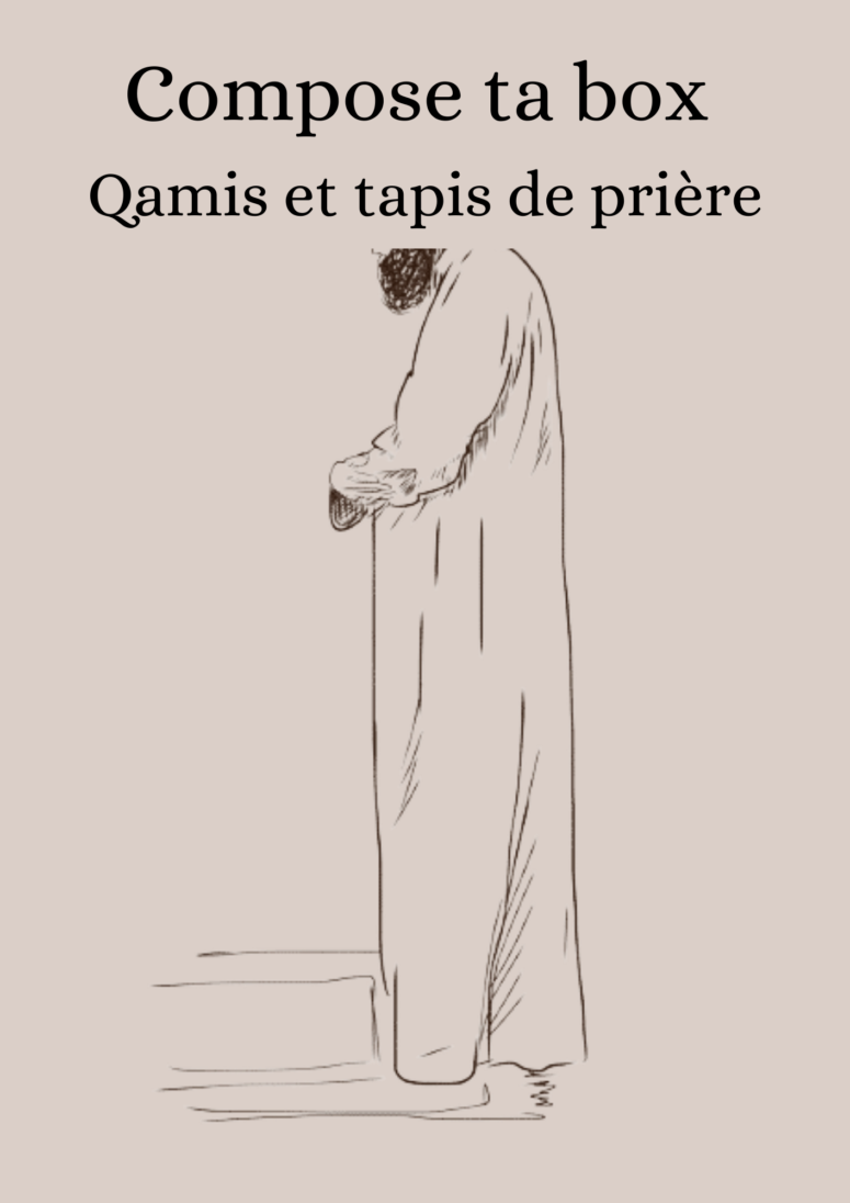 Composition coffret Tapis et Qamis - Mon Hijab Pas Cher - HIJAB ABAYA QAMIS