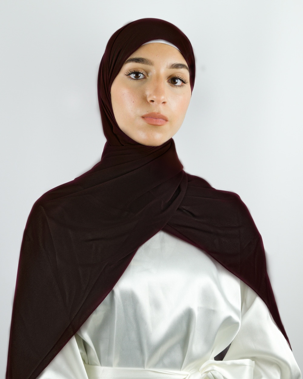 Hijab mousseline Chocolat