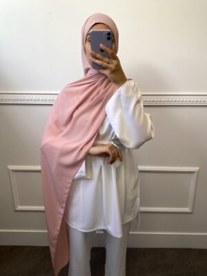 Hijab en crêpe 32 – Rose