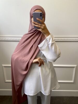 Hijab en crêpe 44 – Parme