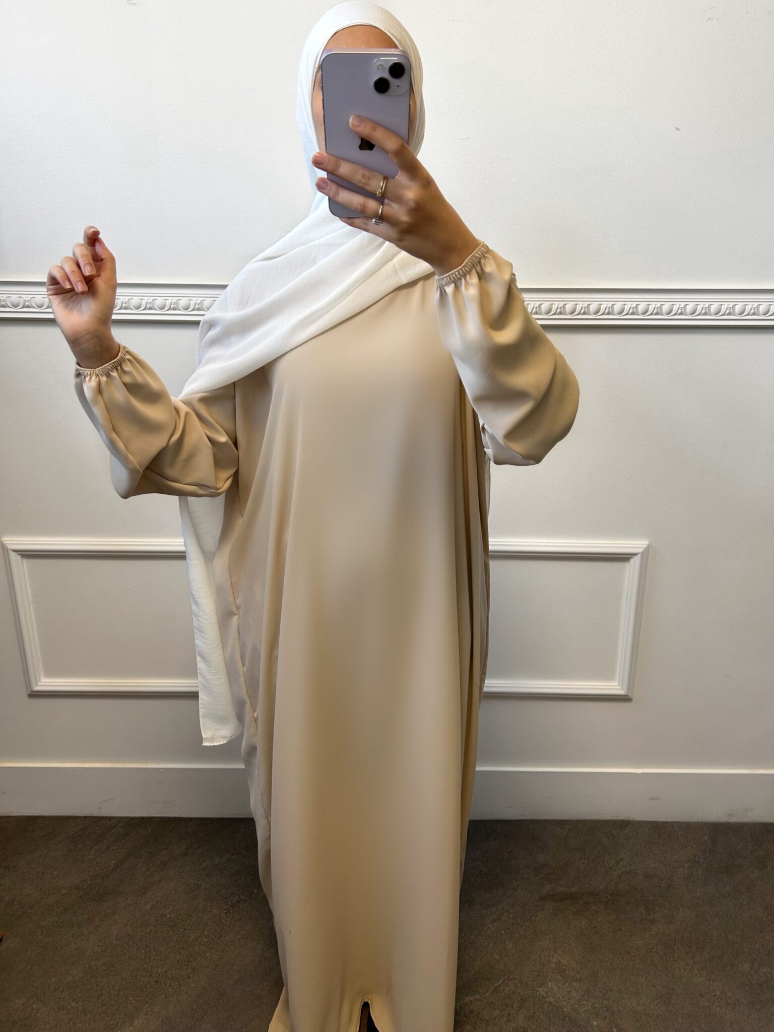 Abaya Classique Nour Soie de Médine
