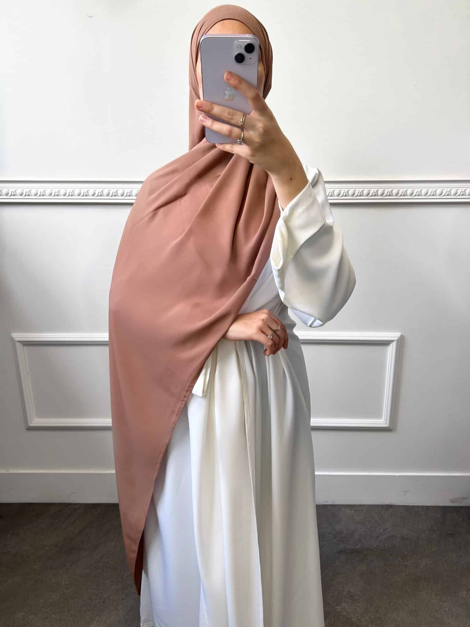 Hijab en crêpe – 83 Caramel