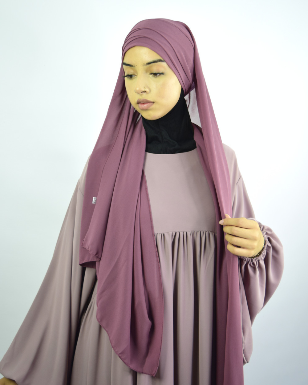 Hijab à enfiler en Mousseline – Mure