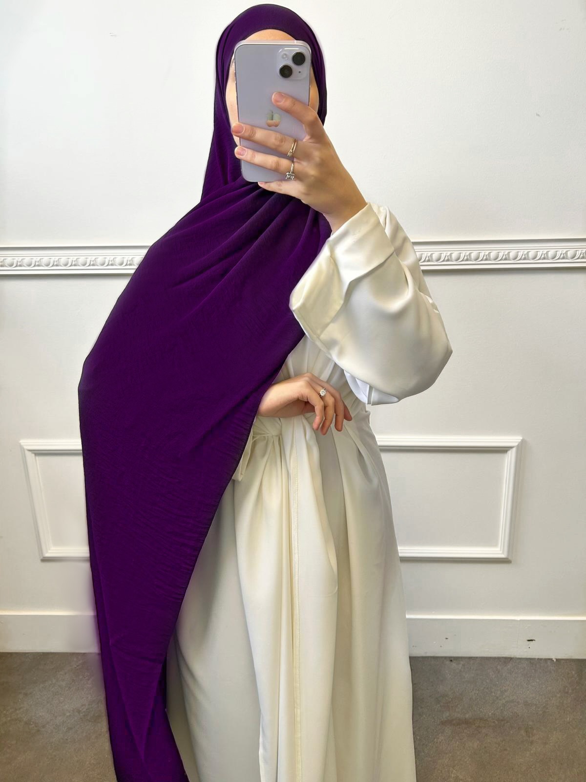 Hijab Jazz Premium Violet Vif – 100