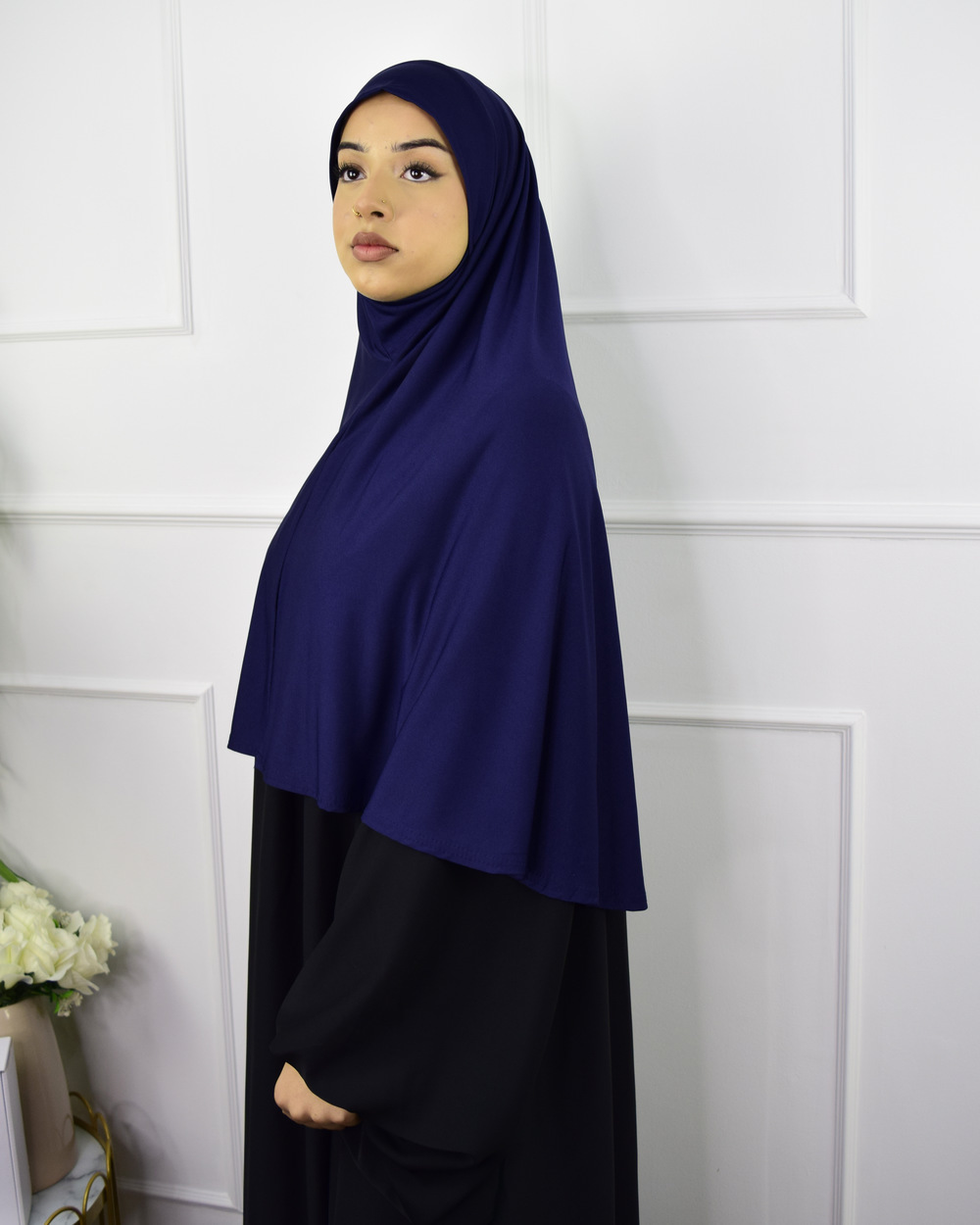 Hijab – Khimar Lycra Marine