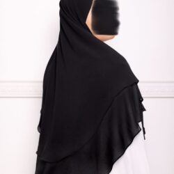 khimar double voiles khimar deux voiles khimar pas cher mon hijab pas cher noir