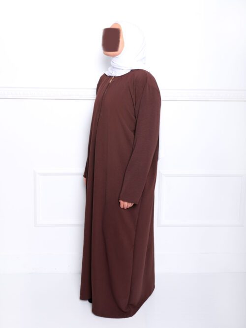 Abaya à fermeture éclair