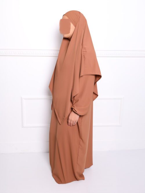Abaya avec Khimar en soie de Médine