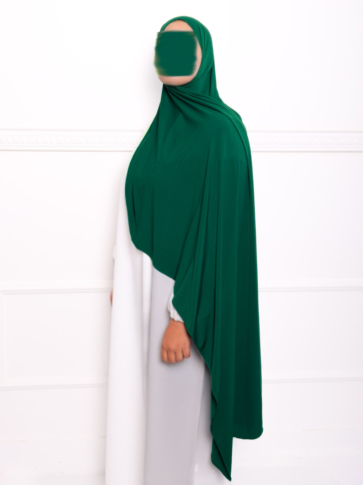 Jersey premium pas cher Hijab Jersey premium Vert forêt 2A - Mon Hijab 