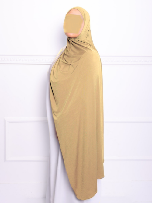 Hijab Jersey premium Jaune ambre
