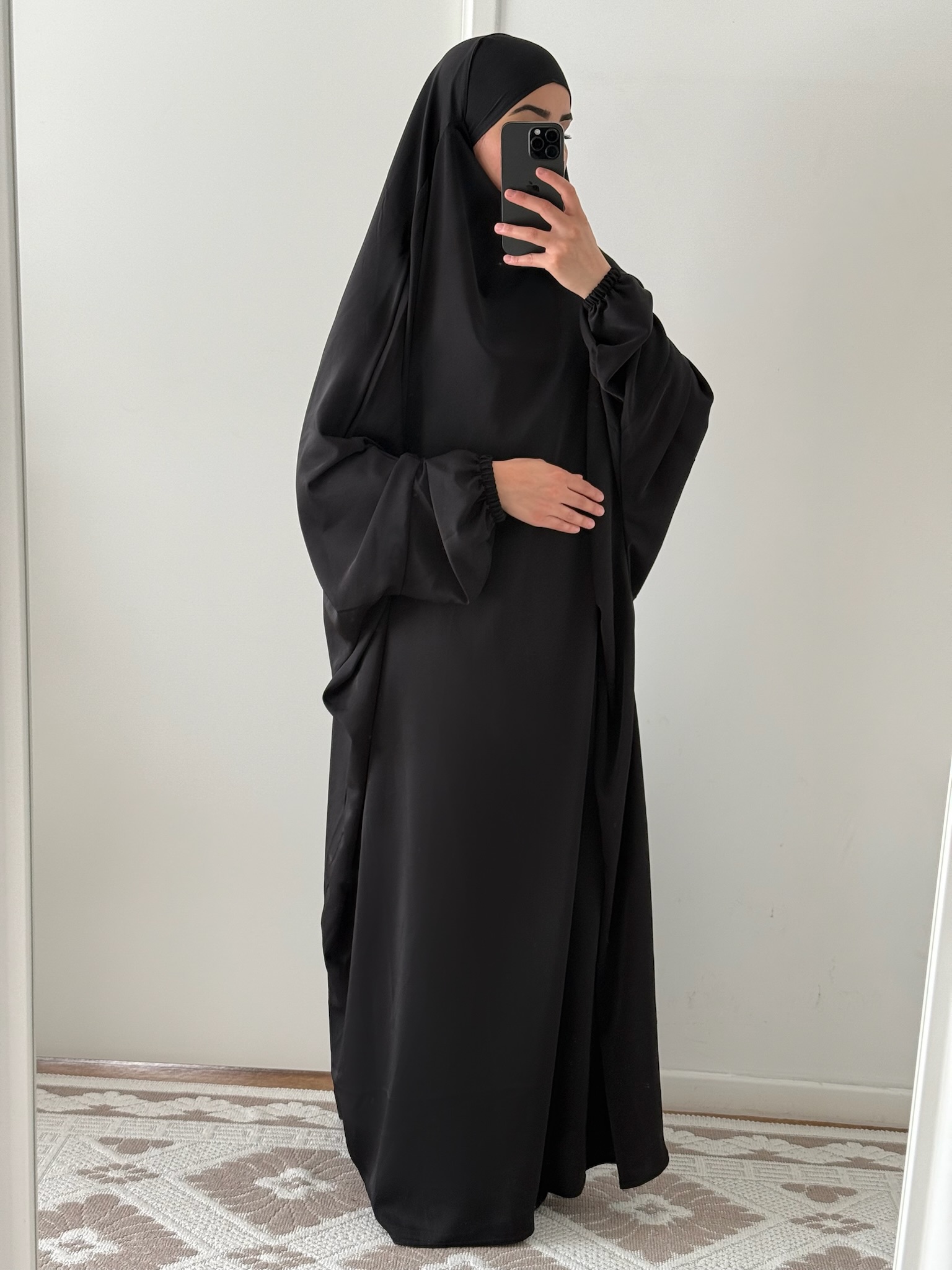 jilbab 1 piece noire