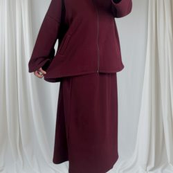 ensemble jupe bordeaux