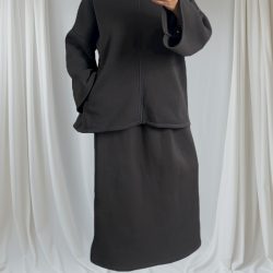 ensemble jupe gris foncé 2