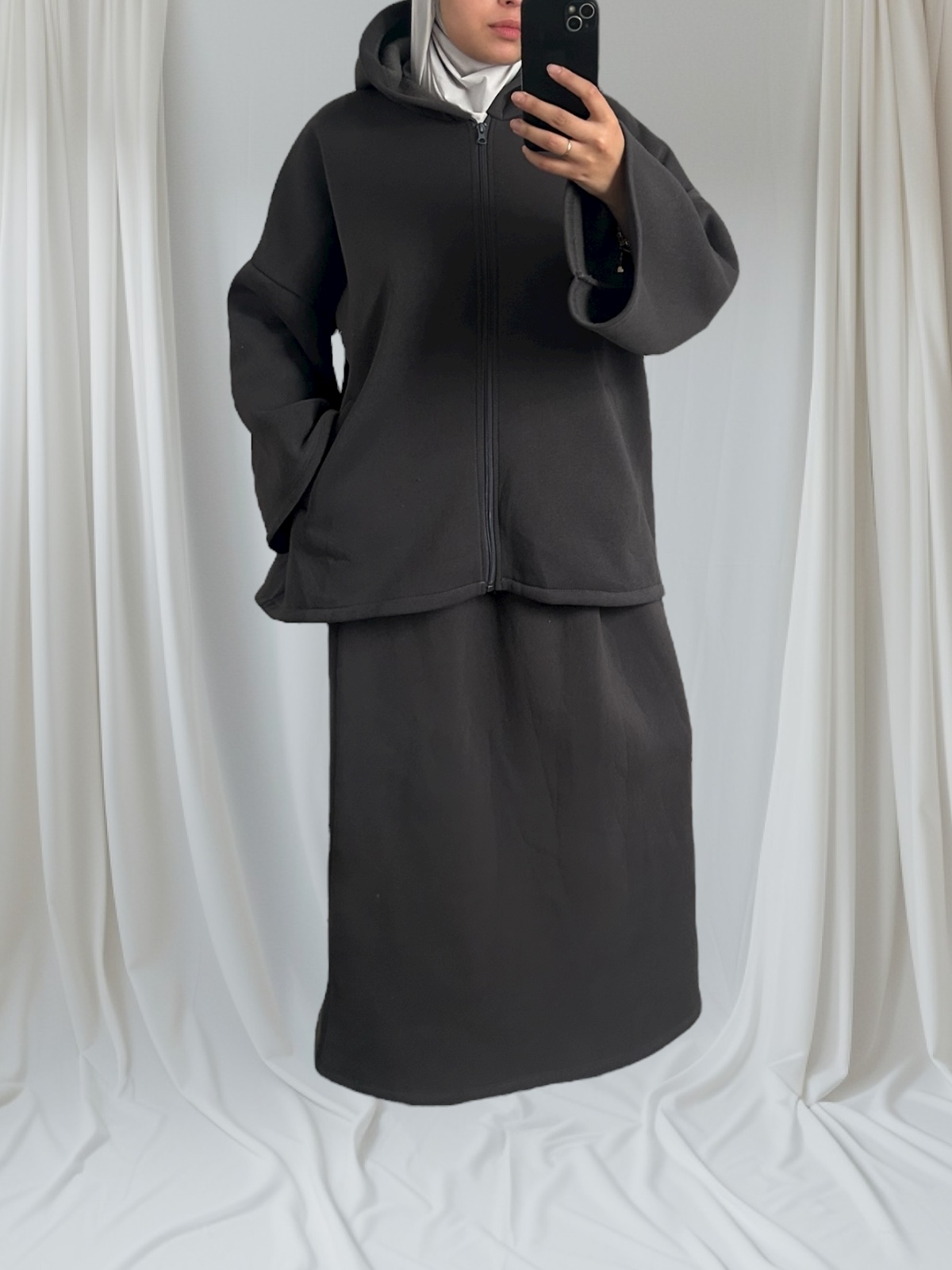 ensemble jupe gris foncé 2