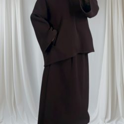 ensemble jupe marron foncé 2