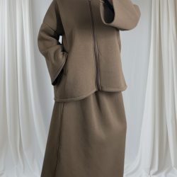 ensemble jupe taupe 2