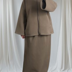 ensemble jupe taupe 4