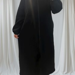 noir gilet long et mastour 1