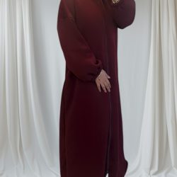 rouge bordeaux gilet long et mastour 1