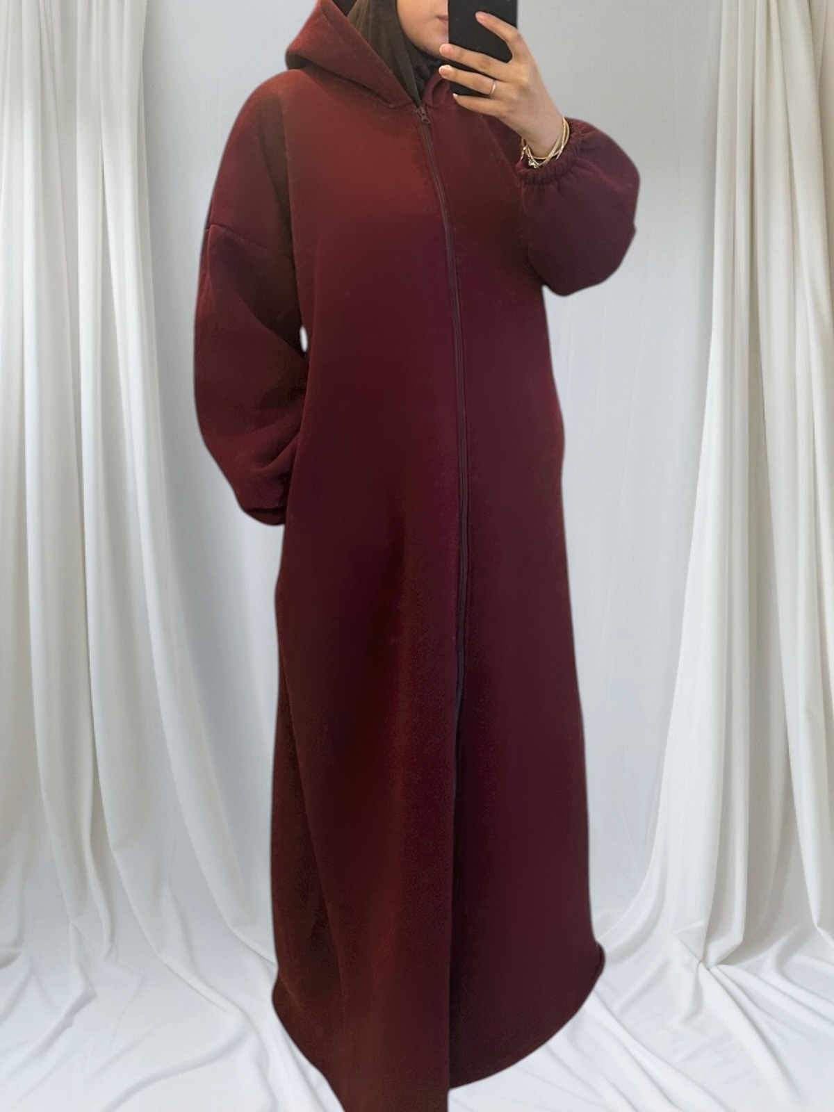 rouge bordeaux gilet long et mastour 2