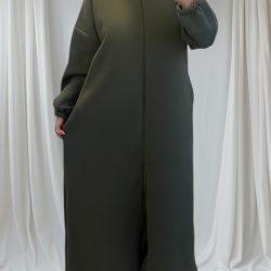 vert kaki gilet long et mastour2